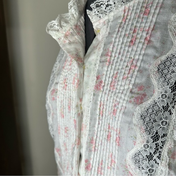 NWT Women’s Vintage Willow Creek USA Lace & Floral Intimate Maxi Dress - Picture 4 of 12